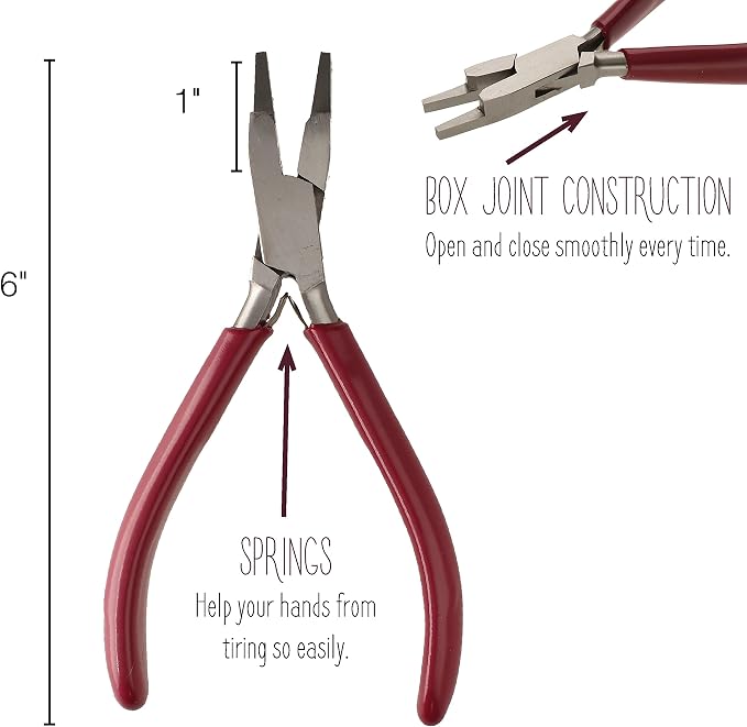 The Beadsmith WrapMaker Pliers – 6-Inches Jewelry-Making Tool w/Polished Steel - Image 3