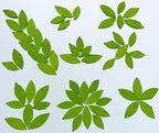 LITMIND 120 Pieces Olive Green Textured Transparent Mosaic Glass Petals & - Image 7