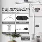 Airlonv LED Desk Lamp with Clamp, Dimmable Task Light - Image 3