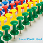 400Pcs Push Pins, Thumb Tacks for Bulletin Board, Stick Pins Thumb Tacks for - Image 3