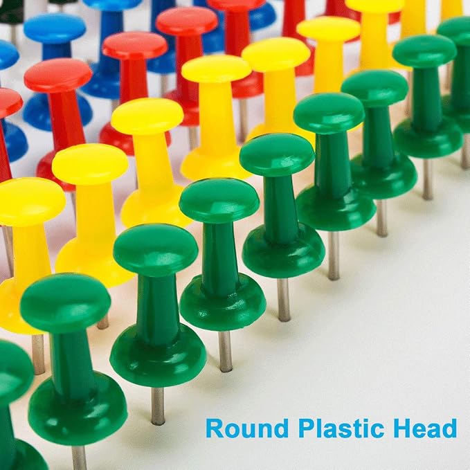 400Pcs Push Pins, Thumb Tacks for Bulletin Board, Stick Pins Thumb Tacks for - Image 3