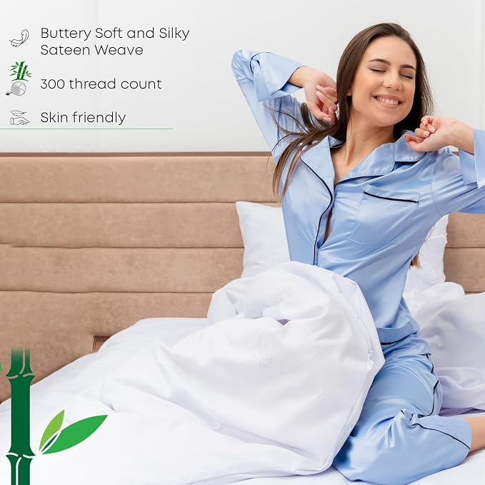LINENWALAS Flat Sheet Only, Rayon Derived from Bamboo Top Sheet, Hotel Luxury - Image 7