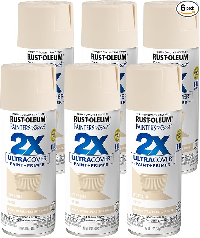 Rust-Oleum 334073-6PK Painter's Touch 2X Ultra Cover Spray Paint, 12 oz by Rust-Oleum