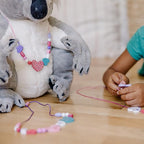 Melissa & Doug Created by Me! Heart Beads Wooden Bead Kit, 120+ Beads and 5 - Image 9