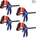 WORKPRO 6" Bar Clamps for Woodworking, One-Handed Clamp/Spreader, Light Duty by WORKPRO