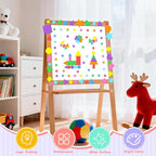 810Pcs Foam Stickers Foam Shape Stickers Colorful Self Adhesive, 8 Colors Heart - Image 4