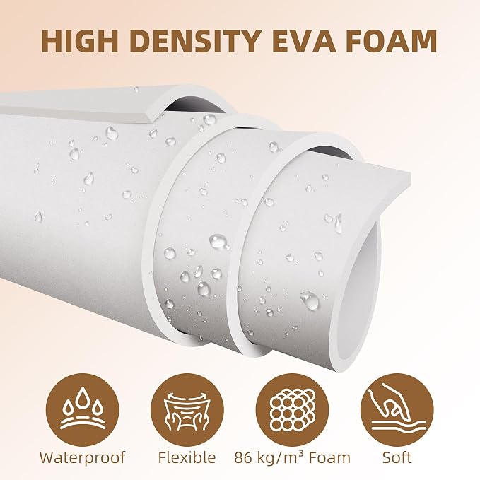 39"x15" EVA Foam Roll, 86 kg/m3 High Density 6MM Thick Foam Sheets, Flexible & - Image 4