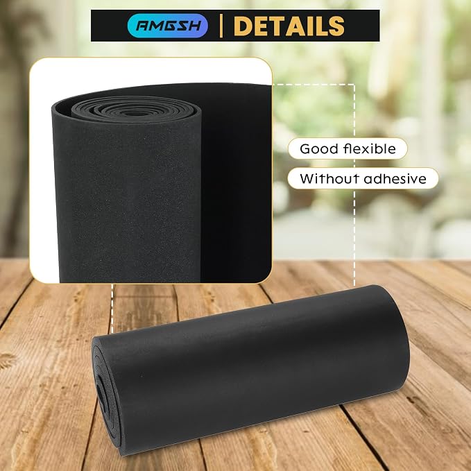 1/2" Thick X 17" Wide X 60" Long Closed-Cell Foam Neoprene Padding, - Image 5