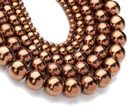 Zenkeeper About 180 Pcs Rose Gold Hematite Beads by Zenkeeper