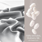 100% Silk Pillow Cases 2 Pack Queen Size Mulberry Silk Pillowcase - Image 2