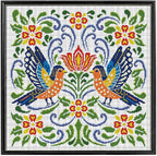 FREEBLOSS 11CT Vector Flowers Stamped Cross Stitch Kits Complete Embroidery Kits by FreeandCreativeCraftsArt