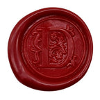 Medieval Antique Initial Alphabet Wax Seal Stamp, Brass Head Wooden Handle - Image 2