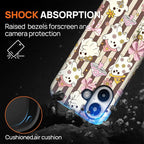 Case for iPhone 16, Scratch Resistant Hybrid Double Layer Hard Shell，Cute - Image 4
