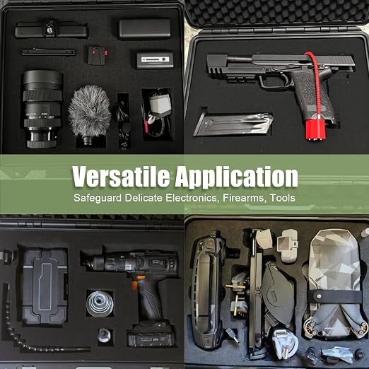 4 Pack Gun Case Foams-16 x 12 x 2 Inch Pick and Pluck Shadow Packing Foam Sheets - Image 6