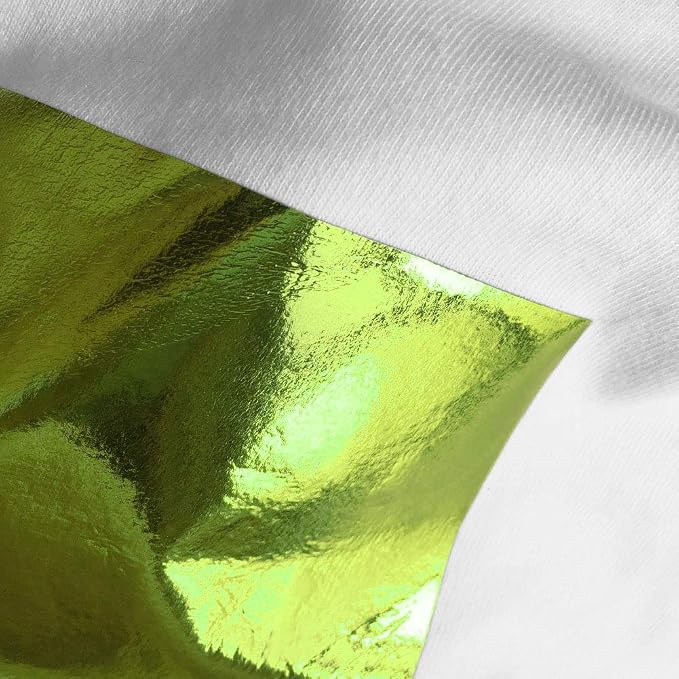 Lime Green Foil HTV Heat Transfer Vinyl - Image 3