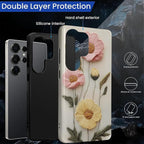 Case for Samsung Galaxy S26 Ultra Case, Faux Embroidery Boho Floral Design- - Image 6