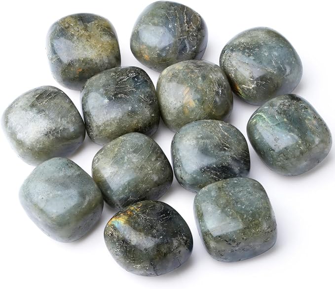DUQGUHO Rainbow Moonstone Crystals Healing Crystal Stones Set Natural Crystals by DUQGUHO