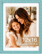 Solid Wood 12x16 Picture Frame Beaded Frame by QOTIB