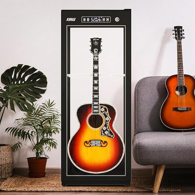 Guitar Display Case with Humidification & Constant Temperature, Smart Touch - Image 2