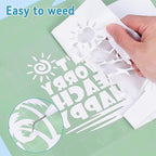 White Heat Transfer Vinyl 12" x 10ft White Iron On Vinyl - Image 3