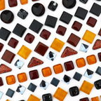 LITMIND Assorted Black Irregular Crystal Mosaic Tiles, 9oz Value Pack - Image 5