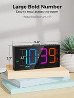 PPLEE RGB Bed Shaker Alarm Clock - Image 8