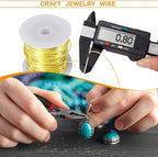 Funrous 5 Rolls 5 Size Jewelry Wire 18, 26 Gauge Copper Wire Kit Jewelry - Image 3