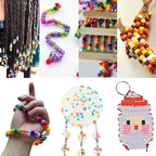LIS HEGENSA 6300 Pcs DIY Childrens Crafts Beads Friendship Bracelet Kit - Image 9