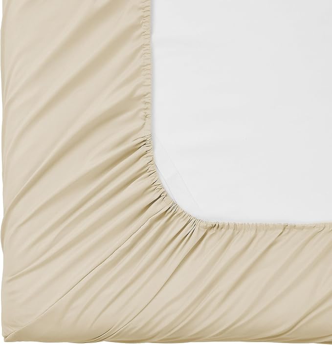 Twin XL Fitted Sheet Only with Full Elastic & Built in Corner Sheet Straps to - Image 5