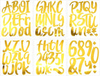 Outus 576 Pieces 8 Sheets Letters Stickers Self Adhesive Vinyl Letter Alphabet by Outus
