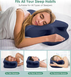 DONAMA Cervical Pillow for Sleeping, Contour Memory Foam Pillow for Neck and - Image 5
