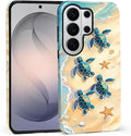 for Samsung Galaxy S26 Ultra Case, Sea Turtle Beach Pattern Glossy 2 in 1 by Teonvpu