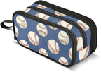 Baseballs Ball Blue Pencil Case Box Boys Girls Large Pencil Pouch by BOENLE-WELCOMEYOURCOMING
