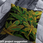 Feelyou Dragonfly Upholstery Fabric by The Yard, Ornamental Dragonfly Printed - Image 4