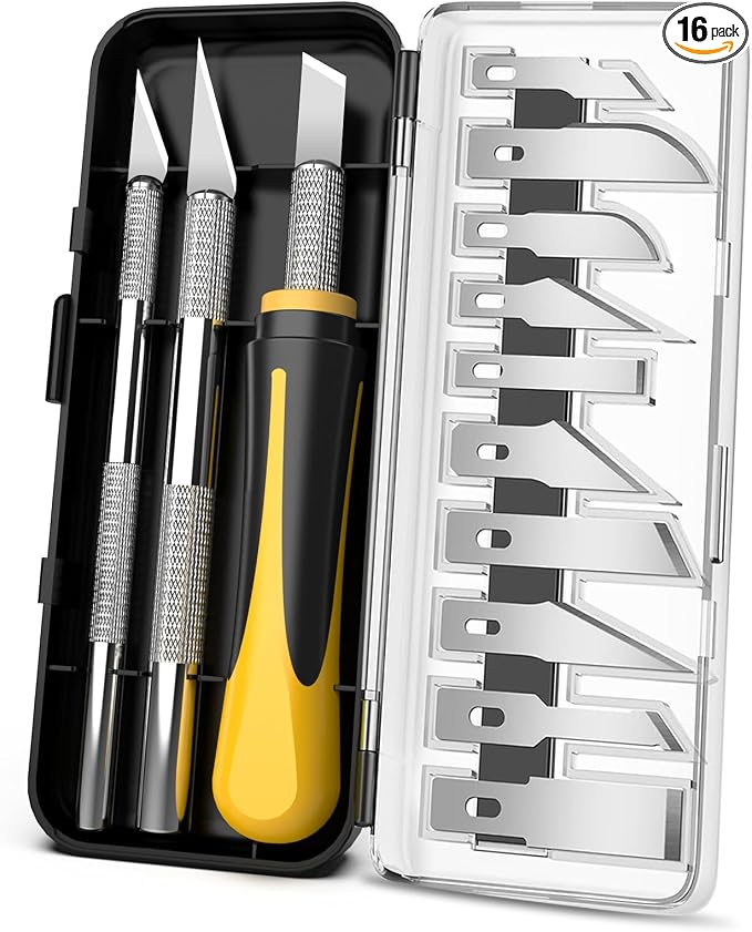 Exacto Knife Set, 16-Piece Hobby Knife & Precision Knife Set, 3-Piece Craft by Unknown