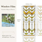 Faux Stained Glass Effect Transparent Window Film, Decorative Window Cling - Image 5