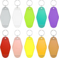 Uniclife 10 Pcs Blank Hotel Keychain Tags, Vintage Motel Keychain by UnicLife
