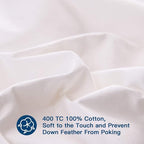ELEMUSE Twin XL Size Fusion Goose Down Featherbed Mattress Topper - Image 5