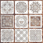 Wall Stencils for Painting Large Pattern, Plastic Reusable Stencils for Home by Felixcraft-DIYDreamscape