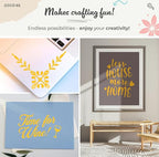 VViViD DECO65 Matte Pastel Golden Yellow Permanent Adhesive Craft Vinyl - Image 2