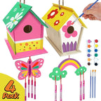 4 Pack DIY Bird House Wind Chime Kit - Image 2