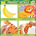 72PCS We Are Wild About Learning Bulletin Board Set Jungle Animals Truck - Image 3