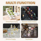 Goabroa 2 Sets 10 Pcs Clear Display Risers, Rectangular Risers Display Stands - Image 2