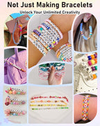 Mio Angle Bracelet Making Kit for Beginner 5000Pcs Preppy Polymer Friendship - Image 3
