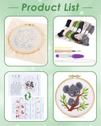 ERKOON Punch Needle Kit for Beginners Adults, DIY Easy Animal Embroidery Set - Image 2