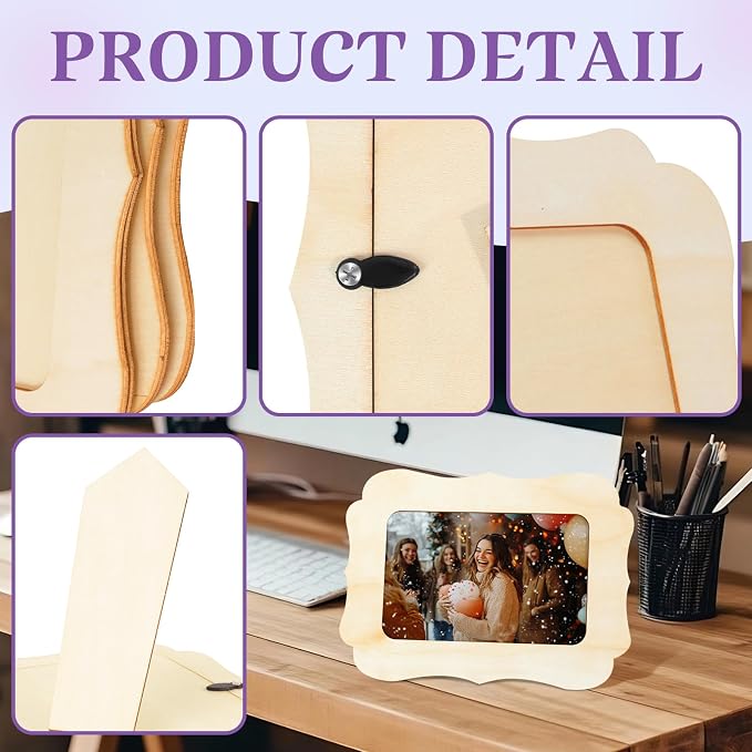 VOKOY 25 Pack Wooden Picture Frames - Image 3