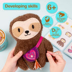 Avenir Sewing Kit for Kids Beginners My First Learn to Sew Craft, Plush Animal - Image 5