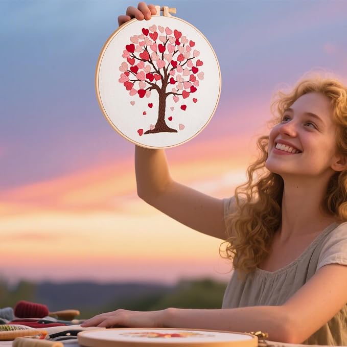 Love Heart Tree Embroidery Kits - Image 4