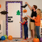 69Ft Halloween Bulletin Board Border Bat Ghost Pumpkin Cat Cobweb Funny - Image 7