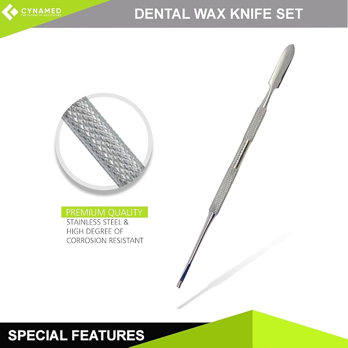 CYNAMED Stainless Steel Spatula Wax & Clay Sculpting Tool Carver Set - Image 5